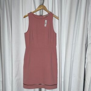 LOFT Sleeveless Pink Midi Dress